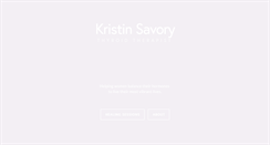 Desktop Screenshot of kristinsavory.com